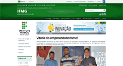 Desktop Screenshot of ifmg.edu.br