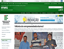 Tablet Screenshot of ifmg.edu.br